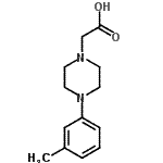 CAS 登录号：896523-47-0， [4-(3-甲基苯基)-1-哌嗪基]乙酸