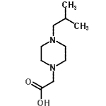 CAS 登录号：896523-61-8， (4-异丁基-1-哌嗪基)乙酸