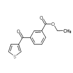 CAS#: 896618-51-2, Ethyl 3-(3-thienylcarbonyl)benzoate