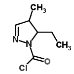 CAS 登录号：89662-72-6， 5-乙基-4-甲基-4,5-二氢-1H-吡唑-1-甲酰氯