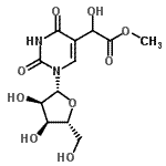 CAS 登录号：89665-83-8， 5-(1-羟基-2-甲氧基-2-氧代乙基)尿苷