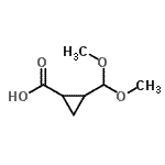 CAS#: 89709-86-4, 2-(Dimethoxymethyl)cyclopropanecarboxylic acid