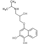CAS 登录号：89710-82-7， 4-[2-羟基-3-(异丙基氨基)丙氧基]-1,2-萘二酚
