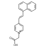 CAS#: 89711-10-4, 1-(Carboxymethyl)-4-[(E)-2-(1-naphthyl)vinyl]pyridinium