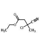 CAS 登录号：89728-34-7， 乙基3-氯-3-氰基丁酸酯