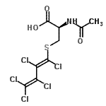 CAS#: 89784-39-4, N-Acetyl-S-[(1E)-1,2,3,4,4-pentachloro-1,3-butadien-1-yl]-L-cysteine