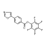 CAS#: 898288-91-0, Pentafluorophenyl 4-(1,3-oxazol-5-yl)benzoate