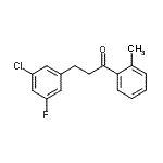 CAS#: 898750-04-4, 3-(3-Chloro-5-fluorophenyl)-1-(2-methylphenyl)-1-propanone