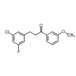 CAS#: 898750-16-8, 3-(3-Chloro-5-fluorophenyl)-1-(3-methoxyphenyl)-1-propanone
