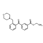CAS 登录号：898750-17-9， 乙基3-[2-(4-吗啉基甲基)苯甲酰基]苯甲酸酯