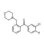 CAS 登录号：898750-68-0， (3-氯-4-氟苯基)[2-(4-吗啉基甲基)苯基]甲酮