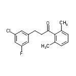 CAS 登录号：898750-73-7， 3-(3-氯-5-氟苯基)-1-(2,6-二甲基苯基)-1-丙酮