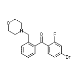 CAS 登录号：898750-86-2， (4-溴-2-氟苯基)[2-(4-吗啉基甲基)苯基]甲酮