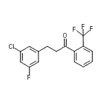 CAS 登录号：898750-97-5， 3-(3-氯-5-氟苯基)-1-[2-(三氟甲基)苯基]-1-丙酮