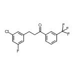 CAS#: 898751-00-3, 3-(3-Chloro-5-fluorophenyl)-1-[3-(trifluoromethyl)phenyl]-1-propanone
