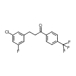 CAS#: 898751-04-7, 3-(3-Chloro-5-fluorophenyl)-1-[4-(trifluoromethyl)phenyl]-1-propanone