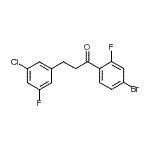 CAS#: 898751-08-1, 1-(4-Bromo-2-fluorophenyl)-3-(3-chloro-5-fluorophenyl)-1-propanone