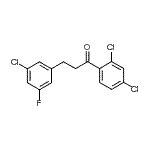 CAS 登录号：898751-28-5， 3-(3-氯-5-氟苯基)-1-(2,4-二氯苯基)-1-丙酮