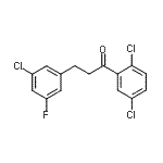 CAS 登录号：898751-32-1， 3-(3-氯-5-氟苯基)-1-(2,5-二氯苯基)-1-丙酮