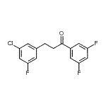 CAS 登录号：898751-52-5， 3-(3-氯-5-氟苯基)-1-(3,5-二氟苯基)-1-丙酮