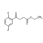 CAS 登录号：898753-14-5， 乙基4-(2,5-二氟苯基)-4-氧代丁酸酯