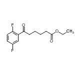 CAS 登录号：898753-18-9， 乙基6-(2,5-二氟苯基)-6-氧代己酸酯