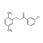 CAS 登录号：898753-36-1， 1-(3-氯苯基)-3-(2,5-二甲基苯基)-1-丙酮