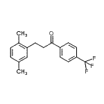 CAS 登录号：898753-86-1， 3-(2,5-二甲基苯基)-1-[4-(三氟甲基)苯基]-1-丙酮