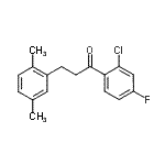 CAS 登录号：898753-90-7， 1-(2-氯-4-氟苯基)-3-(2,5-二甲基苯基)-1-丙酮