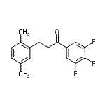 CAS 登录号：898754-12-6， 3-(2,5-二甲基苯基)-1-(3,4,5-三氟苯基)-1-丙酮