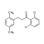 CAS 登录号：898754-14-8， 1-(2,6-二氯苯基)-3-(2,5-二甲基苯基)-1-丙酮