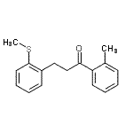 CAS 登录号：898754-19-3， 1-(2-甲基苯基)-3-[2-(甲硫基)苯基]-1-丙酮