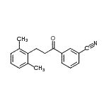 CAS#: 898754-43-3, 3-[3-(2,6-Dimethylphenyl)propanoyl]benzonitrile