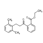 CAS 登录号：898754-49-9， 乙基2-[3-(2,6-二甲基苯基)丙酰]苯甲酸酯