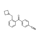 CAS 登录号：898754-50-2， 4-[2-(1-氮杂环丁基甲基)苯甲酰基]苯甲腈