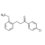 CAS 登录号：898754-63-7， 1-(4-氯苯基)-3-[2-(甲硫基)苯基]-1-丙酮