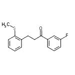 CAS 登录号：898754-66-0， 1-(3-氟苯基)-3-[2-(甲硫基)苯基]-1-丙酮