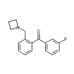 CAS 登录号：898754-80-8， [2-(1-氮杂环丁基甲基)苯基](3-氟苯基)甲酮