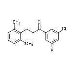 CAS 登录号：898755-14-1， 1-(3-氯-5-氟苯基)-3-(2,6-二甲基苯基)-1-丙酮