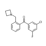CAS#: 898755-17-4, [2-(1-Azetidinylmethyl)phenyl](3-chloro-5-fluorophenyl)methanone