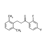 CAS 登录号：898755-28-7， 1-(2,4-二氟苯基)-3-(2,6-二甲基苯基)-1-丙酮