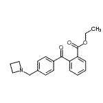 CAS 登录号：898756-25-7， 乙基2-[4-(1-氮杂环丁基甲基)苯甲酰基]苯甲酸酯