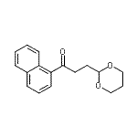 CAS 登录号：898756-26-8， 3-(1,3-二恶烷-2-基)-1-(1-萘基)-1-丙酮