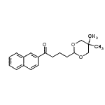 CAS 登录号：898756-38-2， 4-(5,5-二甲基-1,3-二恶烷-2-基)-1-(2-萘基)-1-丁酮