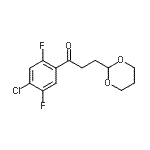 CAS#: 898757-38-5, 1-(4-Chloro-2,5-difluorophenyl)-3-(1,3-dioxan-2-yl)-1-propanone
