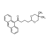 CAS 登录号：898757-50-1， 1-(9-蒽基)-4-(5,5-二甲基-1,3-二恶烷-2-基)-1-丁酮