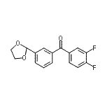 CAS#: 898759-65-4, (3,4-Difluorophenyl)[3-(1,3-dioxolan-2-yl)phenyl]methanone