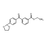 CAS#: 898759-98-3, Ethyl 3-[4-(1,3-dioxolan-2-yl)benzoyl]benzoate