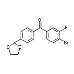 CAS#: 898760-34-4, (4-Bromo-3-fluorophenyl)[4-(1,3-dioxolan-2-yl)phenyl]methanone
