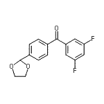 CAS#: 898760-80-0, (3,5-Difluorophenyl)[4-(1,3-dioxolan-2-yl)phenyl]methanone
